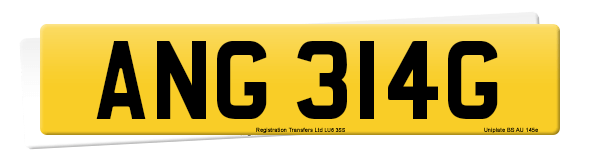 Registration number ANG 314G